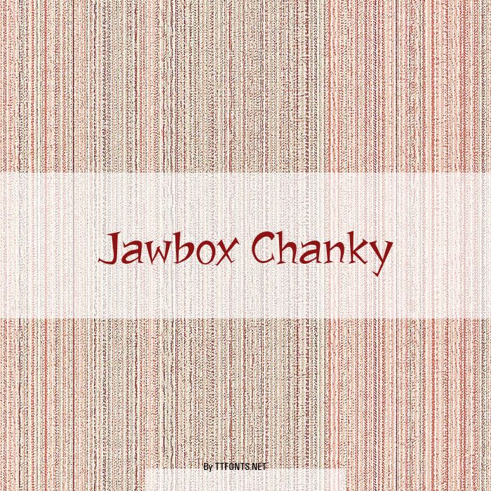 Jawbox Chanky example
